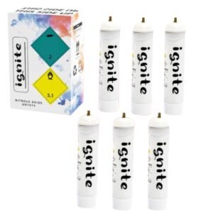 1.1L x 6 Ignite Nitrous Oxide Cylinder Box